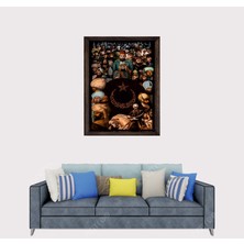 Lioncraft Osmanlı Padişahları Wallpaper Çerçeveli Duvar Tablosu 40X60 cm