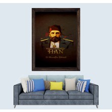 Lioncraft Osmanlı Imparatorluğu Abdülhamit Han 3 Çerçeveli Duvar Tablosu 40X60 cm