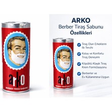 Arko Berber Tıraş Sabunu – Klasik Köpüklü Tıraş Sabunu, Erkekler Için, Berber Tipi Profesyonel Kullanım