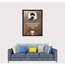 Lioncraft Şamil Basayev Sözü  Çerçeveli Duvar Tablosu 50X70 cm