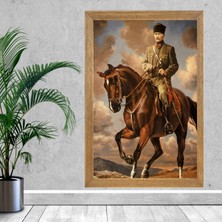 Lioncraft Mustafa Kemal Atatürk Tablo, Çerçeveli Cam Tablo 40X60 cm