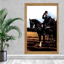 Lioncraft Mustafa Kemal Atatürk Tablo, Çerçeveli Cam Tablo 40X60 cm