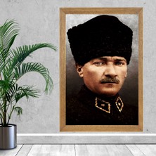 Lioncraft Mustafa Kemal Atatürk Tablo, Çerçeveli Cam Tablo 40X60 cm