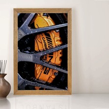 Lioncraft Jant Tablo, Çerçeveli Cam Tablo 50X70 cm