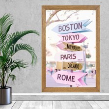 Lioncraft Tablo, Çerçeveli Cam Tablo 50X70 cm