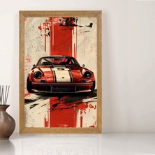 Lioncraft Lamborghini Arabası Tablo, Wallpaper, Duvar Tablosu, Çerçeveli Cam Tablo 50X70CM