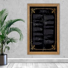 Lioncraft Veda Hutbesi  Baskılı, Dini Tablo, Çerçeveli Cam Tablo 50X70 cm