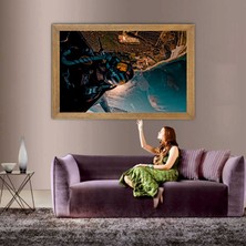 Lioncraft Solo Türk Pilotu Tablo, Çerçeveli Cam Tablo 40X60 cm