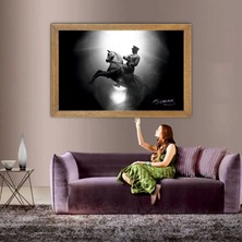 Lioncraft Atatürk Baskılı Tablo, Çerçeveli Cam Tablo 40X60 cm