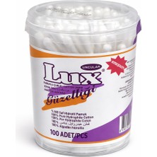 Lux Güzelliği Kulak Pamuğu 100 Adet – %100 Saf Hidrofil Pamuk Kulak Çubuğu – Çok Amaçlı Pamuklu Çubuk