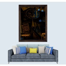 Lioncraft Ayasofya Müzesi-Allah Yazısı Çerçeveli Duvar Tablosu 40X60 cm