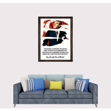 Lioncraft Atatürk Sözleri Çerçeveli Duvar Tablosu 40X60 cm