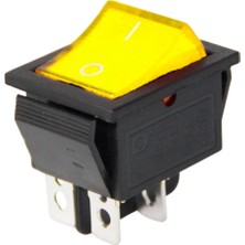 Voltaj IC-104 Geniş Işıklı Anahtar On Off Switch 4p Sarı