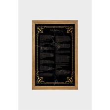 Lioncraft Veda Hutbesi  Baskılı, Dini Tablo, Çerçeveli Cam Tablo 40X60 cm