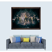 Lioncraft Türkçü, Tonyukuk, Korkmadık Savaştık! Çerçeveli Cam Duvar Tablosu 50X70 cm