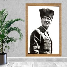 Lioncraft Mustafa Kemal Atatürk Tablo, Çerçeveli Cam Tablo 50X70 cm