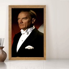 Lioncraft Mustafa Kemal Atatürk Tablo, Çerçeveli Cam Tablo 40X60 cm