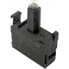 Voltaj Isk-4m 220V Buton Işık Kontağı - Kırmızı