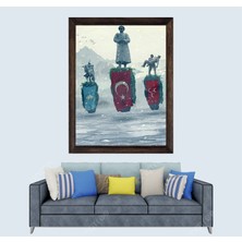 Lioncraft Türkçülük-Mhp-Ülkü Ocakları Çerçeveli Duvar Tablosu 40X60 cm
