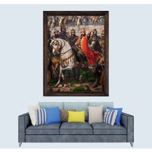 Lioncraft Osmanlı Yapay Zekay Fatih Sultan Mehmet Han 1 Çerçeveli Duvar Tablosu 40X60 cm