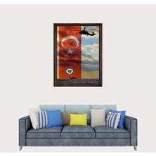 Lioncraft Türkçü, Türk Donanması, Mavi Vatan, Çerçeveli Cam Duvar Tablosu 40X60 cm Sp2