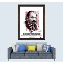 Lioncraft Ziya Gökalp  Çerçeveli Duvar Tablosu 40X60 cm