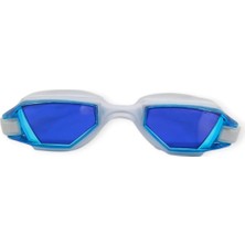 FRY Aynalı Yüzücü Gözlüğü Silikon Mavi - 1765 (Lisinya)