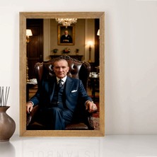 Lioncraft Mustafa Kemal Atatürk Tablo, Çerçeveli Cam Tablo 50X70 cm