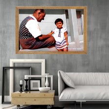 Lioncraft Mustafa Kemal Atatürk Tablo, Çerçeveli Cam Tablo 50X70 cm