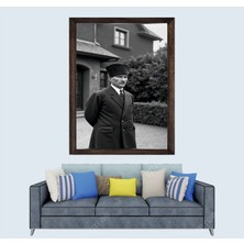 Lioncraft Türkçü, Mustafa Kemal Atatürk , Türk, Çerçeveli Cam Duvar Tablosu 50X70 cm Sp2