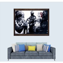 Lioncraft Türkçü, Polis Özel Harekat, Pöh, Çerçeveli Cam Duvar Tablosu 50X70 cm Sp1