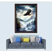 Lioncraft Kartal Çerçeveli Duvar Tablosu 50X70 cm