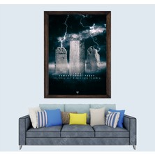 Lioncraft Türkçü, Orhun Abideleri, Türk, Çerçeveli Cam Duvar Tablosu 40X60 cm