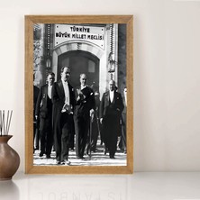 Lioncraft Mustafa Kemal Atatürk Tablo, Çerçeveli Cam Tablo 40X60 cm