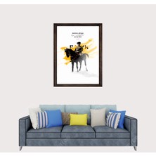 Lioncraft Türkçü, Mustafa Kemal Atatürk , Türk, Çerçeveli Cam Duvar Tablosu 40X60 cm SP15