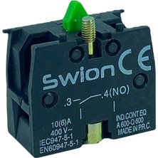 Swion LAY5-BE101 22MM Kontak Blok (No) Yeşil