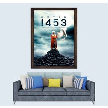 Lioncraft Osmanlı, Fatih Sultan Mehmet, Fetih 1453, Çerçeveli Cam Duvar Tablosu 40X60 cm S2