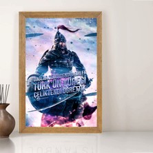 Lioncraft Türkçü Tablo, Çerçeveli Cam Tablo 50X70 cm