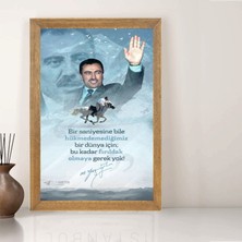 Lioncraft Muhsin Yazıcıoğlu  Tablo, Çerçeveli Cam Tablo 50X70 cm