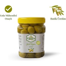 Egelya Akhisar Domat Kırma Yeşil Zeytin 500 g | Düşük Acılık, Dengeli Tuzlu