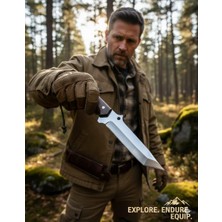 Göcen El Yapımı Kişiselleştirilebilir Kamp Bıçağı Deri Kılıflı Erkeklere Özel Günler Için Hediye