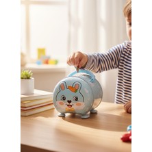 Ar&Be Sevimli Tavşan Tasarımlı Kilitli Para Kumbara, Çocuklar Için Eğitici Tasarruf Kutusu