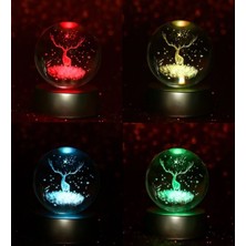 Racoonco Dekoratif Alt Geyik Tasarımlı 3D Cam Küre Standlı Christmas Ren Geyiği