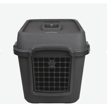 Doly Petshop 3 Fonksiyonlu Ultra Lüx Kapalı Kedi Tuvaleti ve Kedi , Köpek Taşıma Çantası 67 x 52 x 51 cm Antrasit