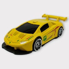 FRY Metal Mini Arabalar 8 cm - Sarı - 1 (Lisinya)