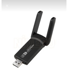 Nivego AC1300 Mbps Dual Band USB 3.0 Adaptör Kablosuz Wifi Alıcı 2.4ghz 5ghz New Free Windows 7/8/10/11