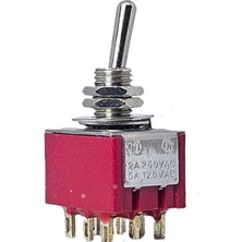 Interkom IC-148A Toggle Switch On-Off 9p Ø6mm MTS-302