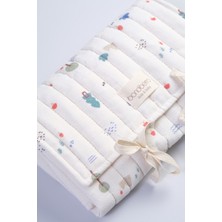 Bondberro Kapitone Bebek Alt Açma Örtüsü %100 Pamuklu Dış Yüzey / Elyaf Dolgulu / Sıvı Geçirmez Iç Kaplama ( Ağaç )