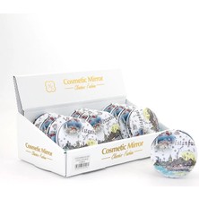 FRY Taşlı Istanbul Tasarımı El Aynası Kalın ALK2491 - Lisinya