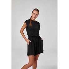 Relactive Kadın Sıfır Yaka Şort Tulum